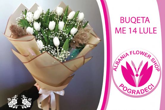 Dhurata Virtuale me buqeta lulesh me lule natyrale nga Albania Flower Shop POGRADECI